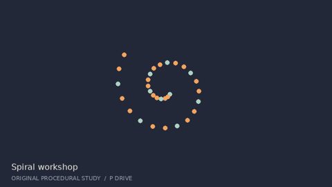 An eight-second motion-graphics study combining geometric shapes, flowing movement, and colour.