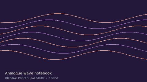 An eight-second motion-graphics study combining geometric shapes, flowing movement, and colour.