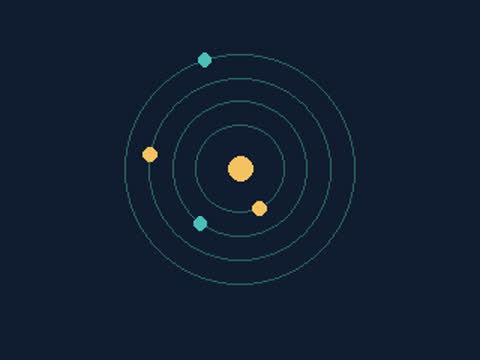 A seamless animated study of colour, shape, and movement.