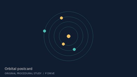 An eight-second motion-graphics study combining geometric shapes, flowing movement, and colour.