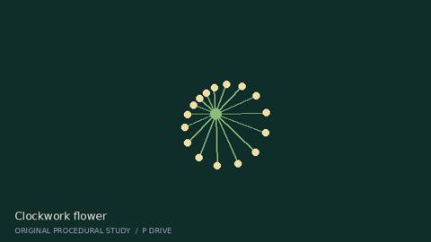 An eight-second motion-graphics study combining geometric shapes, flowing movement, and colour.