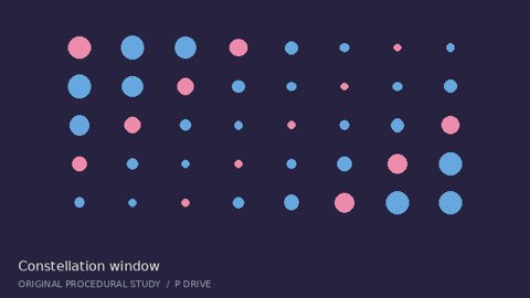 An eight-second motion-graphics study combining geometric shapes, flowing movement, and colour.