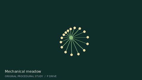 An eight-second motion-graphics study combining geometric shapes, flowing movement, and colour.