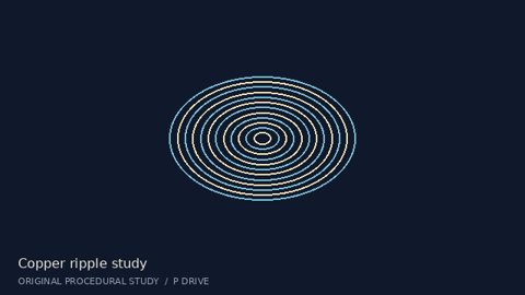 An eight-second motion-graphics study combining geometric shapes, flowing movement, and colour.